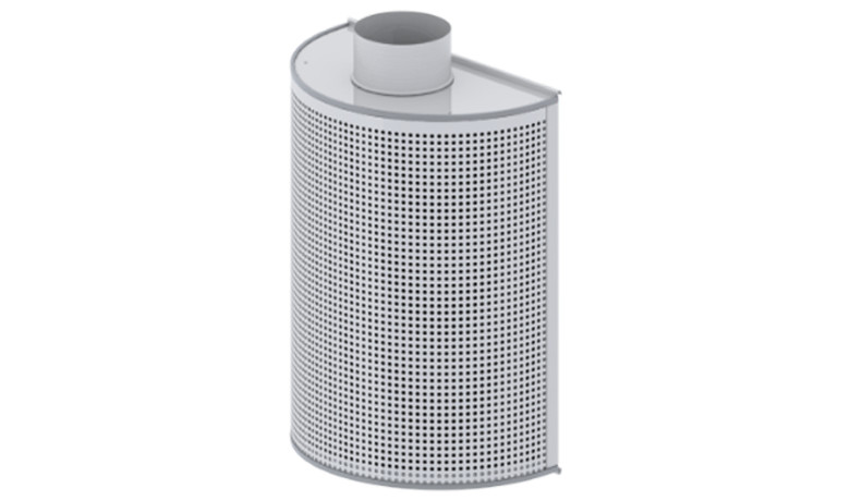 DS180 Semi-circular Displacement Diffuser, 180°