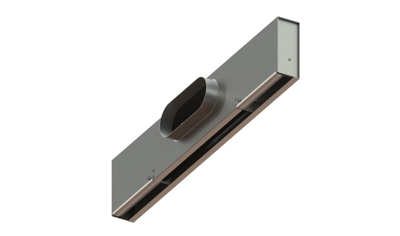 HIDD Plenum Slot, Supply, High Induction, Downblow Section, Steel