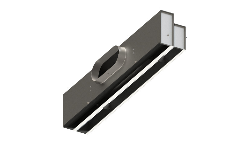 HISR Plenum Slot, Supply and Return, High Induction, Steel