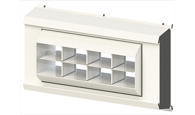MTRJ-U Universal Spiral Duct Drum Grille Split Vane