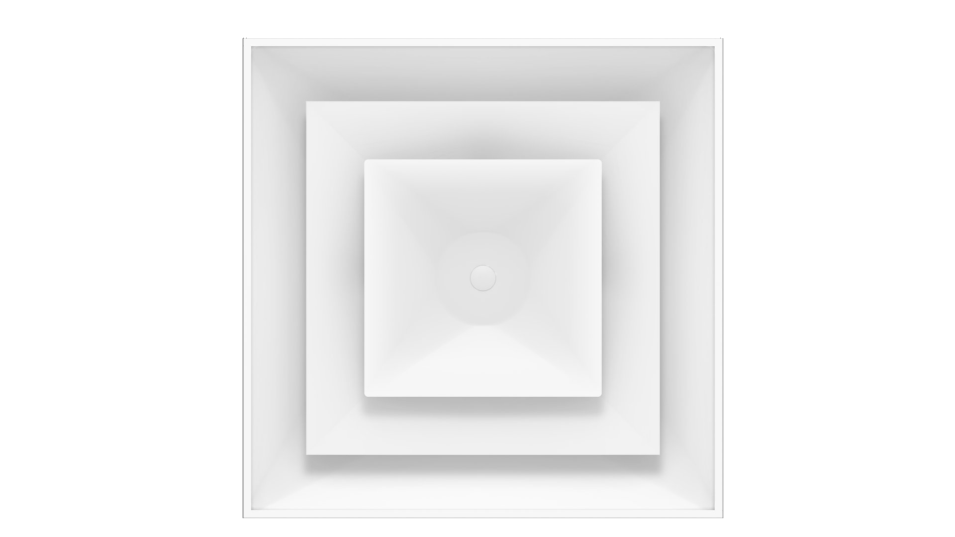A2300 / A2300A 2-Cone Diffuser, Aluminum